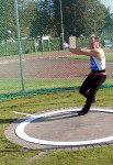 Piet Meijdam Rotterdam 4-9- 2004 kogelslingeren 41.45m